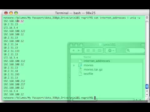 Unix 101 Commands: uniq (unique)