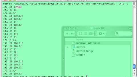 Unix 101 Commands: uniq (unique)