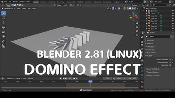 Domino Effect in Blender | Blender Tutorial | Find the file on Gumroad