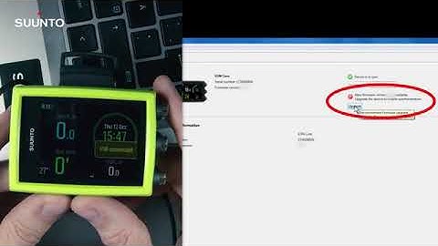 Suunto Eon Core how to update software via dm5