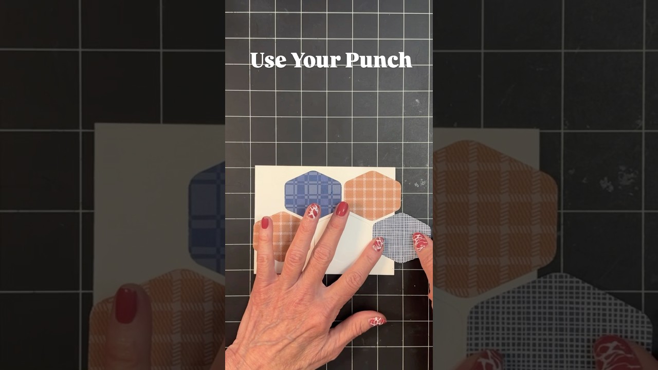 Punches create a BEAUTIFUL BACKGROUND 