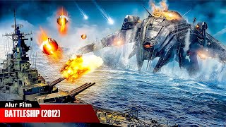 KAPAL TEMPUR MELAWAN PESAWAT RAKSASA ALIEN DI LAUTAN | ALUR CERITA FILM BATTLESHIP (2012)