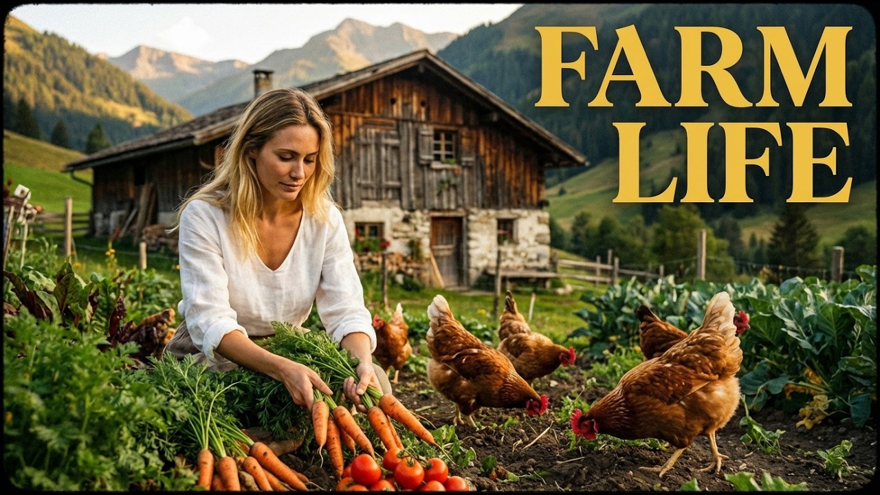 A Slow Day on a Swiss Farm Village | Traditional Farming, Nature & Family Life