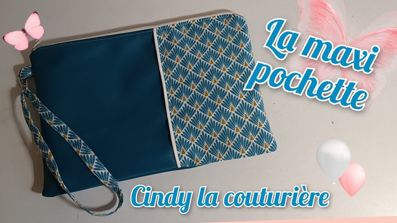 Tuto DIY facile : La maxi pochette zippée ~ Cindy la couturière