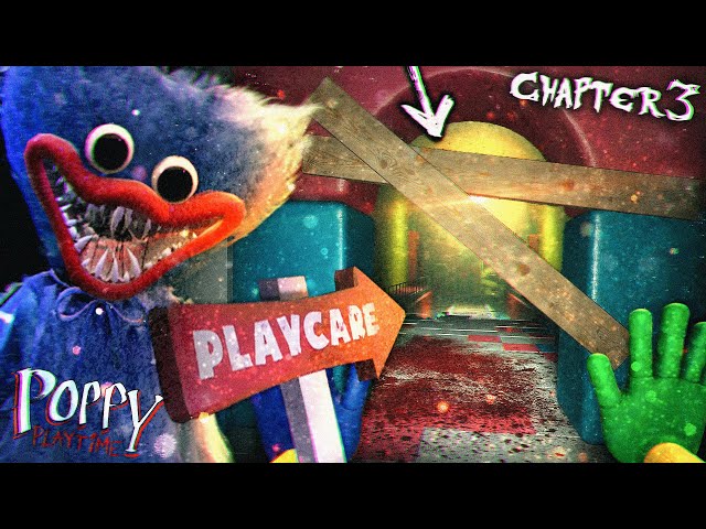 While I Was Playing Poppy Playtime Chapter 2 For The First Time, In The  Rejected Toys Room, i saw a sign saying playcare from the ending, so  maybe the chapter 3 main