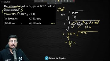 The speed of sound in oxygen at S.T.P will be approximately ( Given R