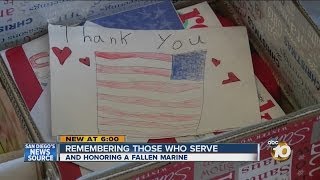 Gift boxes honor fallen Marine