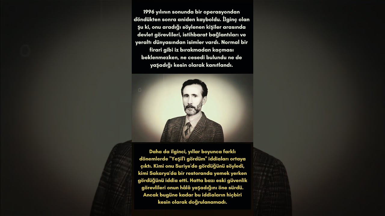 Sizce Yeşil'e gerçekten ne oldu?#MahmutYıldırım #Yeşil #Susurluk #TürkiyeTarihi #Belgesel