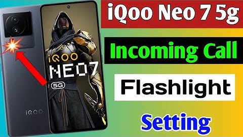 iqoo neo 7 5g incoming call flashlight setting | how to enable flashlight incoming call iqoo neo 7