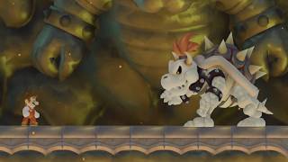 Dry Bowser Final Boss In New Super Mario Bros Wii