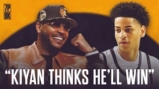 Can Kiyan Anthony Beat His Dad 1on1? Carmelo's REAL Response