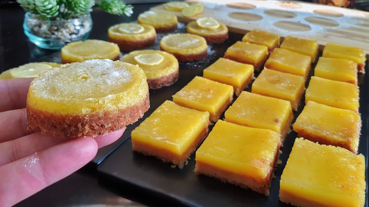 بلا ماتحيري فالكوتي جبت ليكم وصفة ساهلة كتوجد فدقائق لذييذة ومعلكة😋بمذاق الليمون 🍋