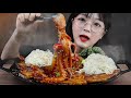 매콤한 낙지삼겹살볶음 먹방🐙 ft. 소면사리 SPICY STIR-FRIED OCTOPUS & PORK BELLY MUKBANG | ASMR EATING SOUNDS