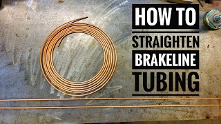How to Straighten Brake Line TUBING with (Common Hand Tools)