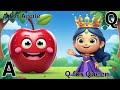 ABC Song for Kid's | Phonics Song | A for Apple🍎 to Q for Queen 👑| Nursery Rhymes #abcdrhymesforkids