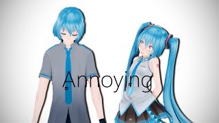 Mmdannoying Ft. Miku And Mikuo - 初音ミク, 初音ミクオ Motion By Kutiekittyanimation