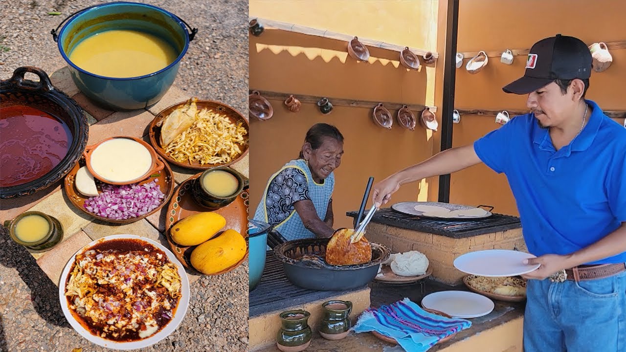 ENCHILADAS ROJAS CON ATOLE DE MANGO La Combinacion Perfecta Para Disfrutar En Familia | Doña Lupita