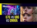 Hisense U7G vs U8G Side by Side Review: Best TV Under 1000 Wins!