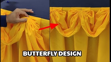 BUTTERFLY DESIGN TABLE SKIRTING TUTORIAL FULL VIDEO TUTORIAL