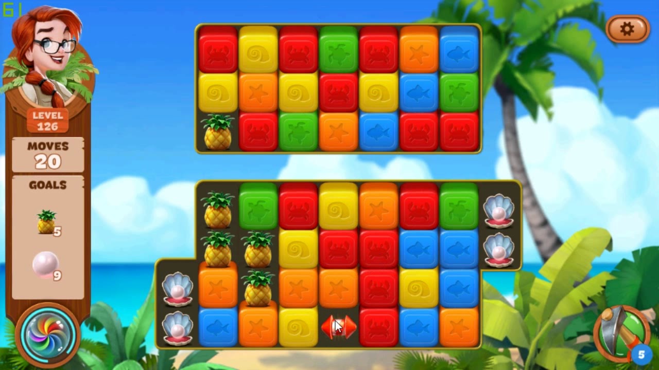 Lost Island Blast Adventure level 126