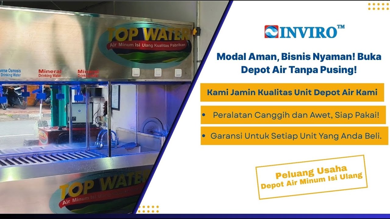 Paket Usaha Rumahan Dengan Modal Kecil | Buka Usaha Depot Air Minum