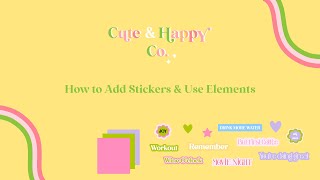 How to Add Stickers & Use Elements in Goodnotes 5 ✨ Digital Planning Tutorial