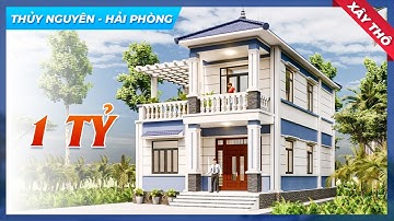 Tham Khảo Mẫu Biệt Thự 2 Tầng Mái Nhật Hiện Đại Xây Thô 1 TỶ Tại Huyện Thủy Nguyên TP Hải Phòng