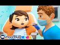 Ruchomy ząb, wizyta u dentysty | Little Baby Bum | Bajki i piosenki dla dzieci! | Moonbug Kids