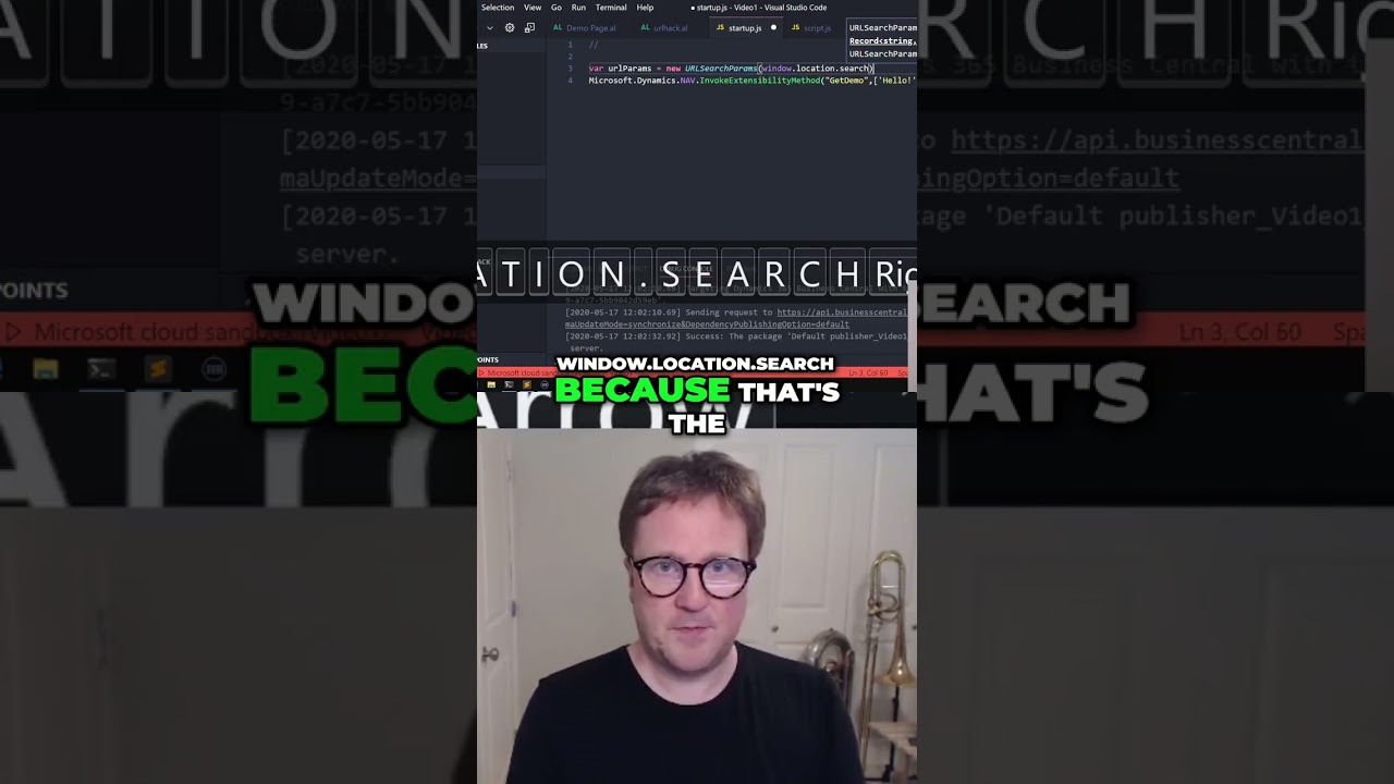 JavaScript: Extracting URL Parameters Made Easy #shorts #msdyn365bc