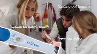 FINDING OUT WERE PREGNANT *very emotional* (Pregnancy Test + Immediate Reaction + Update on Baby S)