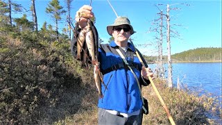 Catching Brook Trout On An Old Bamboo Pole  Episode #25