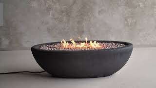 Real Flame - 58" Riverside Large Oval LP Fire Bowl