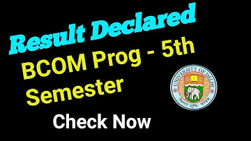 SOL fifth Semester bcom prog result Declared Dec 2021 Exam