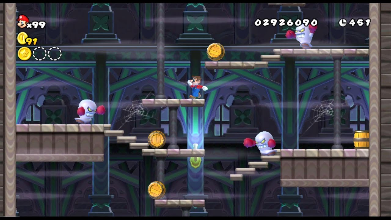 World 7Ghost House New Super Mario Bros. Wii YouTube