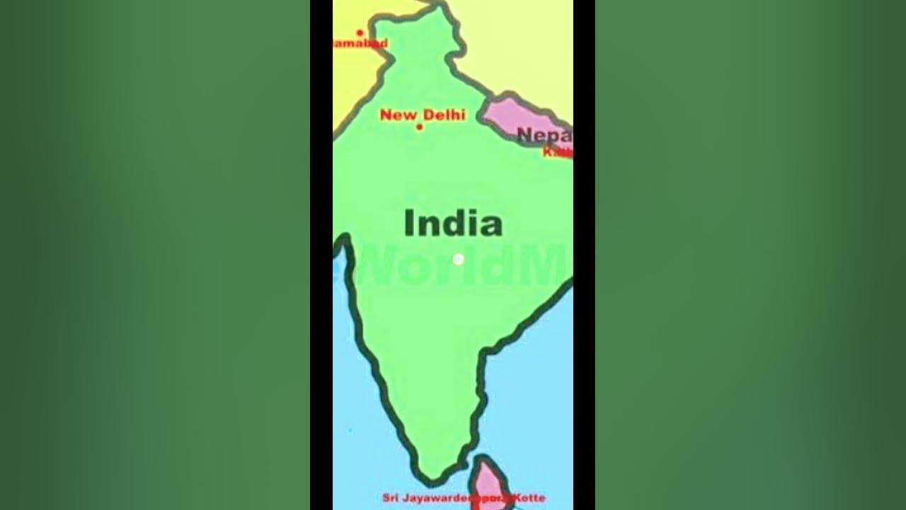 map of South Asia. Dakshin Asia ka naksha shortsvideo youtube YouTube
