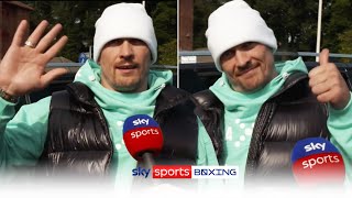 "Hello Anthony! I am here" 👋😆| Oleksandr Usyk's first interview since landing in UK for Joshua fight