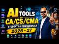 AI Tools for Professionals & Students | Every CA/CS/CMA/MBA/CFA Should Master in 2026 | Om Trivedi |