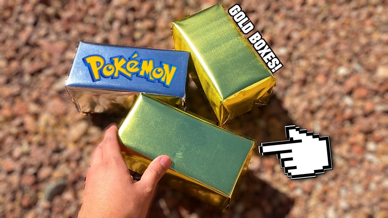 I OPENED GOLDEN POKEMON CARD MYSTERY BOXES.. AND THIS IS WHAT I GOT FROM  THEM! (Opening Packs)