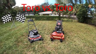 Toro Timemaster VS. Toro Proline