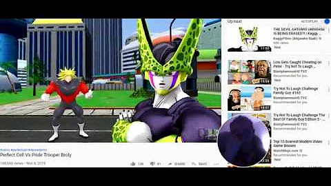 Perfect Cell Vs Pride Trooper Broly reaction video