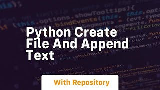 python create file and append text