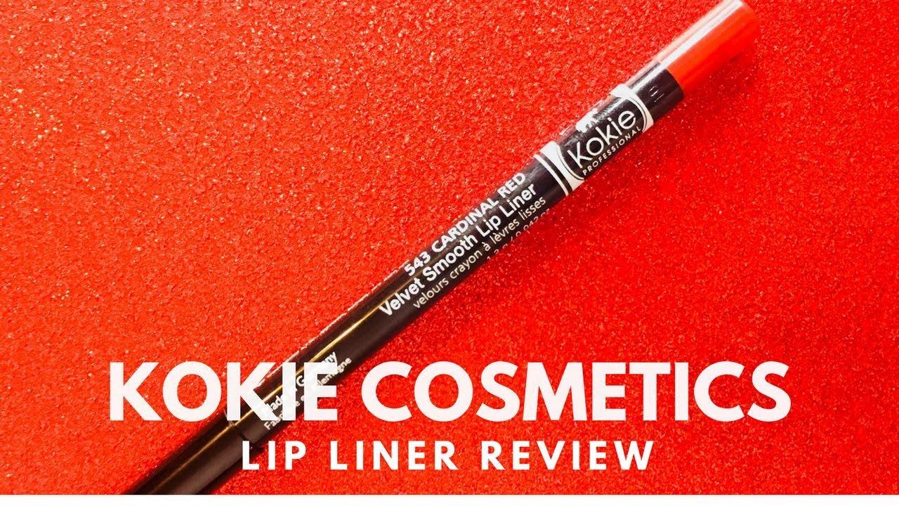 Wednesday Reviews | Kokie Cosmetics | Velvet Smooth Lip Liner in Cardinal Red