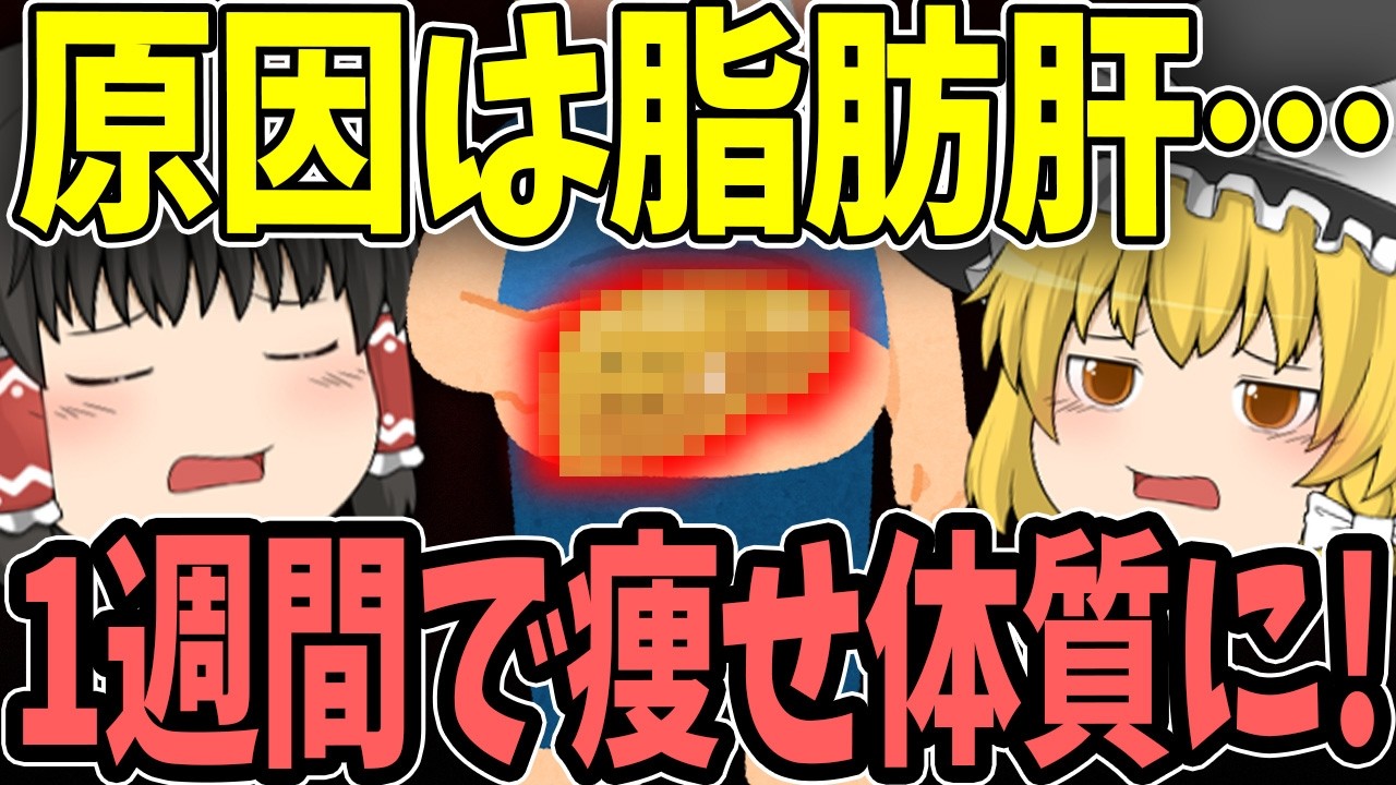 【50代ダイエット】脂肪が減らない原因は“脂肪肝”だった！1週間で改善して痩せ体質になる方法