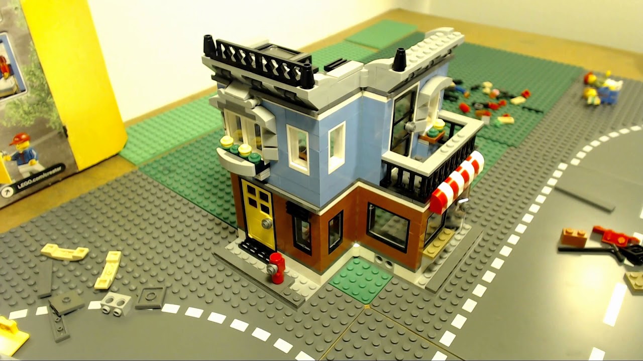 Red Bungie Build It 2 - Lego Creator Corner Deli - Quick Build