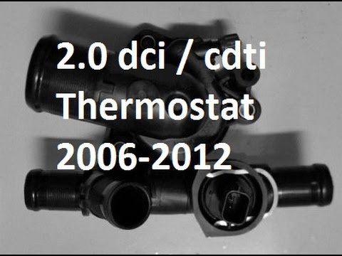 How To Replace Thermostat 2.0 Cdti /dci 2006-2012 Vivaro, Trafic, Laguna M9R Primastar