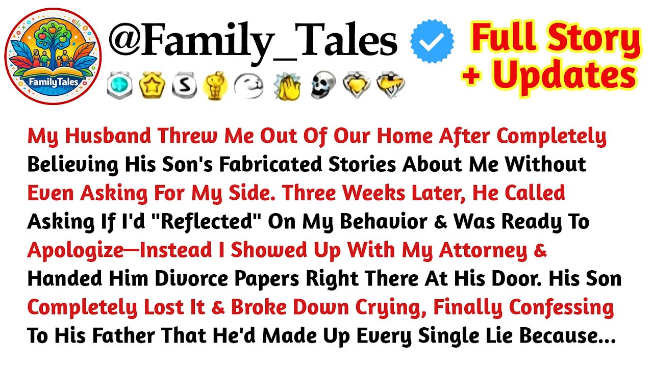 My Husband Threw Me Out After Believing His Son’s Lies—Three Weeks Later, I Returned With My Lawyer