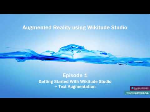 Episode 1 Getting Started with Wikitude Studio and Text Augmentations