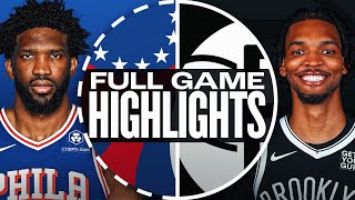 76ERS at NETS | FULL GAME HIGHLIGHTS | January 4, 2025