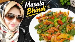 Masala Bhindi Recipe  | Masalaydar Bhindi Banane Ka Easy Tarika | Zofya ASMR Kitchen screenshot 3