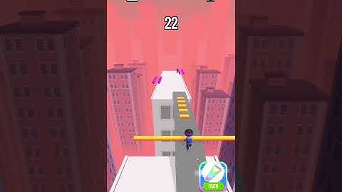 Roof Rails | All levels! Gameplay 1080p Android, iOS game #shorts